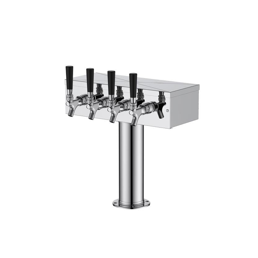 Four tap kegerator outlet