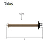 Talos Draft Beer Brass Shank 10" - 1/4" I.D. Bore - American Talos Inc.