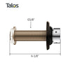 Talos Draft Beer Brass Shank 6-1/8"- 1/4" I.D. Bore - American Talos Inc.