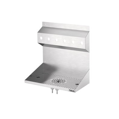 Wall Mount 6-taps Drip Tray With Rinser - American Talos Inc.