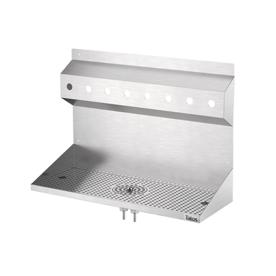 Wall Mount 8-taps Drip Tray With Rinser - American Talos Inc.